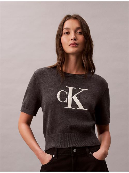 chunky cotton graphic vest CALVIN KLEIN JEANS | LV044E306GP7I